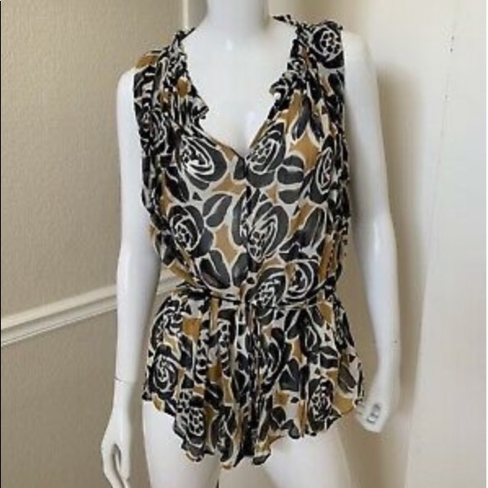 Women’s Yellow and black Blouse